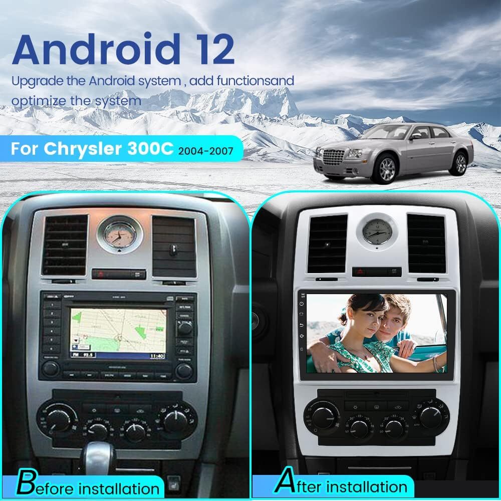For Chrysler 300C 300 2005-2010 Android 12 32GB Car Stereo Radio GPS CarPlay