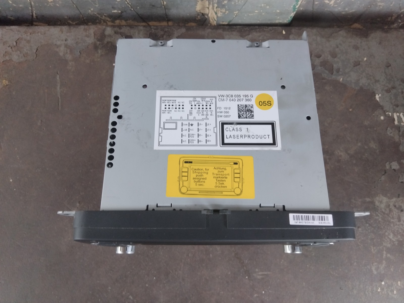 Volkswagen Polo 6R Touchscreen Media Player Stereo Unit 3C8035195G – GS #JK12