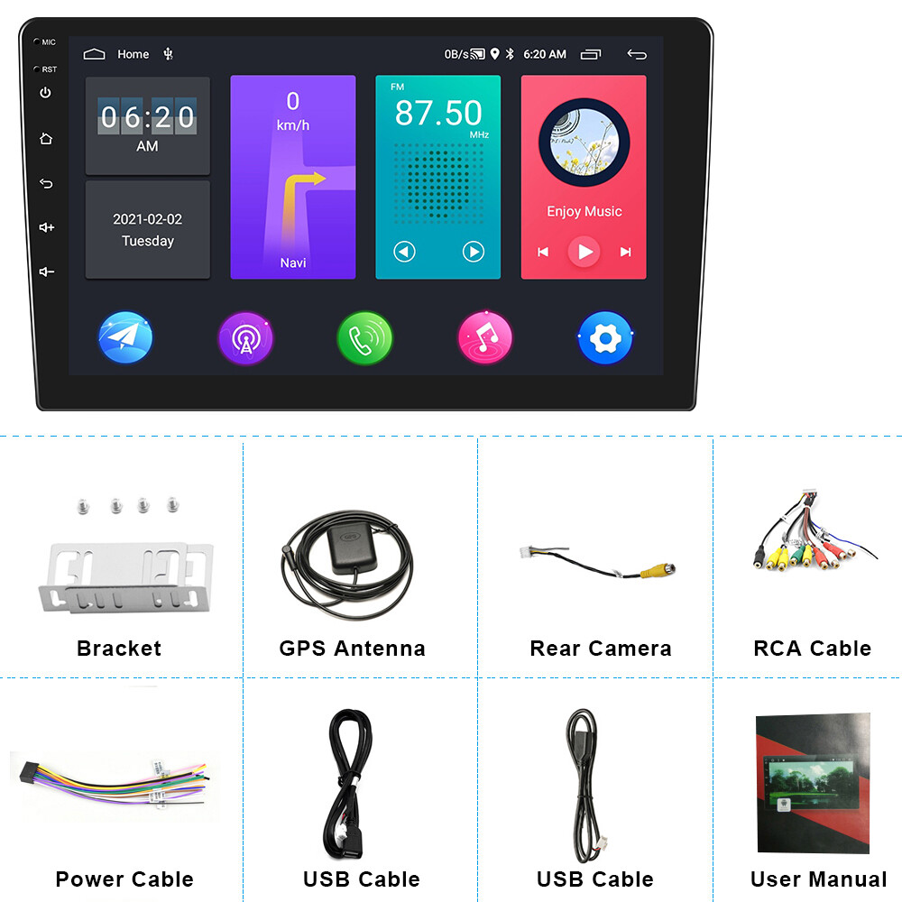 Android 13 Tesla Double Screen Car GPS Navi Radio For Ford F-150 F-250 2015-2020