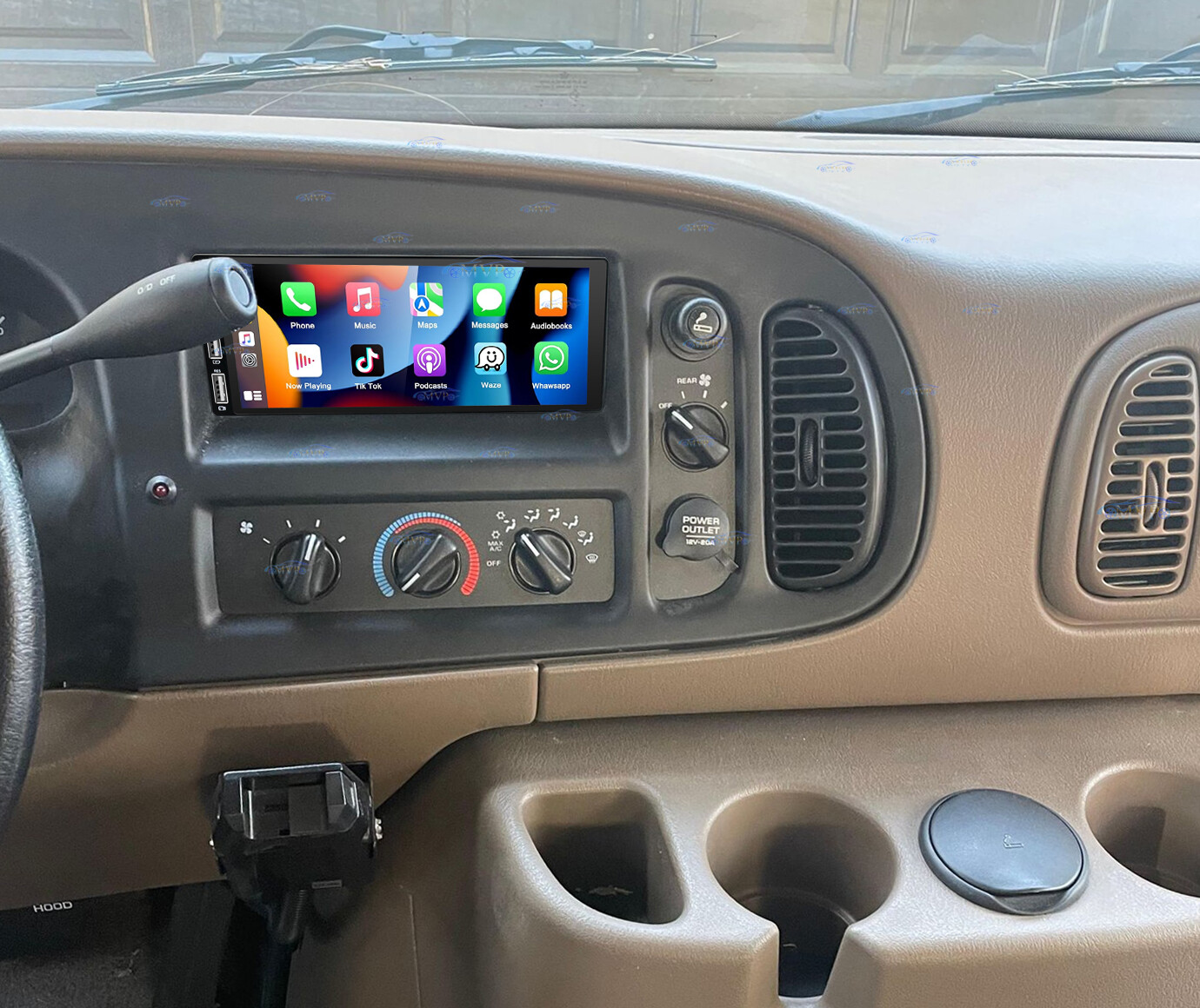 For 1998-2003 Dodge Van Android 14 Carplay Car Stereo Radio GPS WIFI NAVI RDS FM