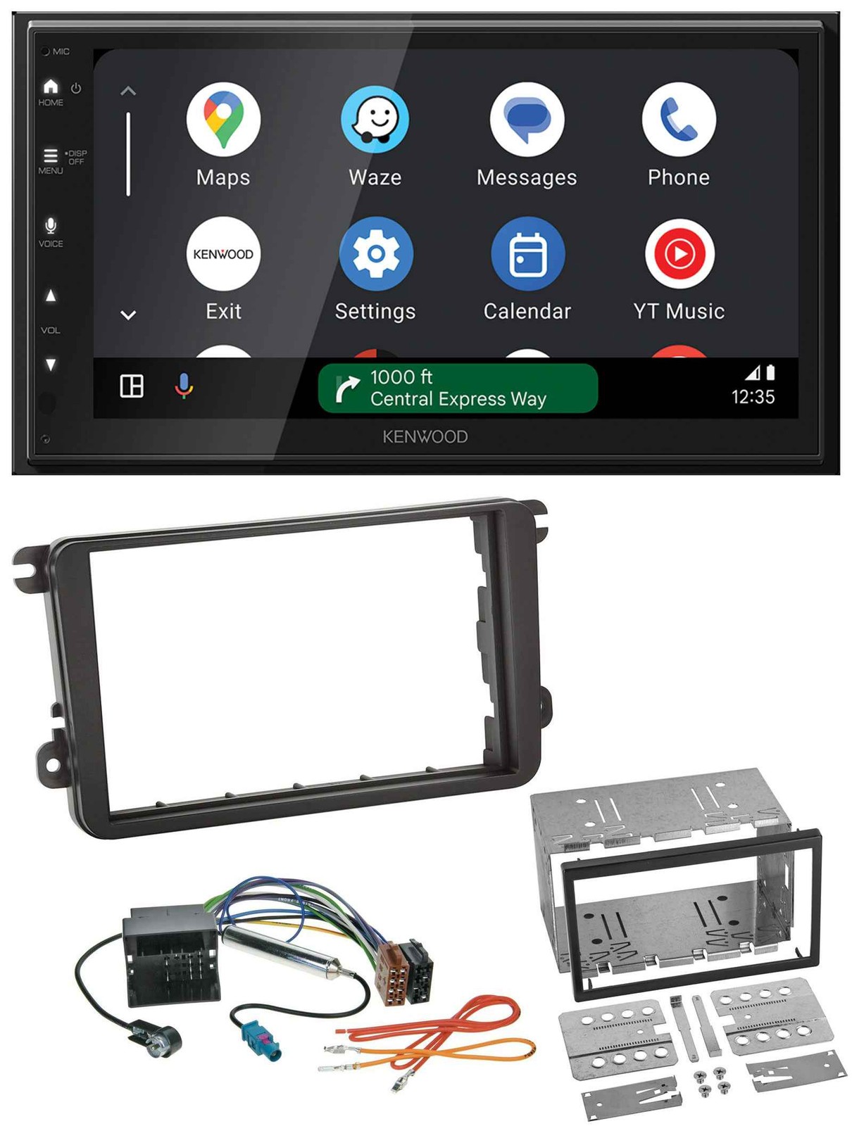Kenwood DAB Bluetooth USB MP3 2DIN Car Stereo for VW T5 Caravelle Multivan Transp