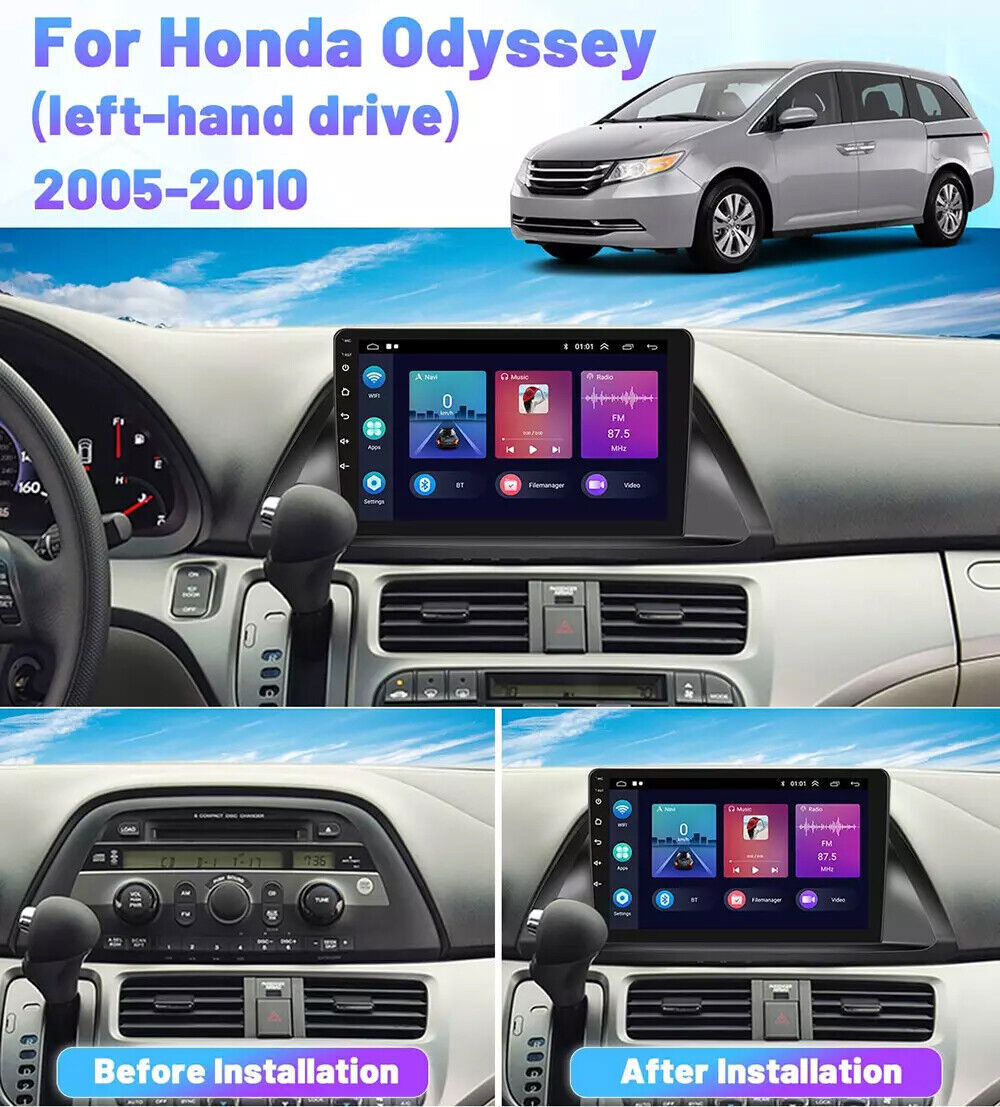 CarPlay For 2005-2010 Honda Odyssey Android 14 Car Radio Stereo 4+64GB GPS Navi