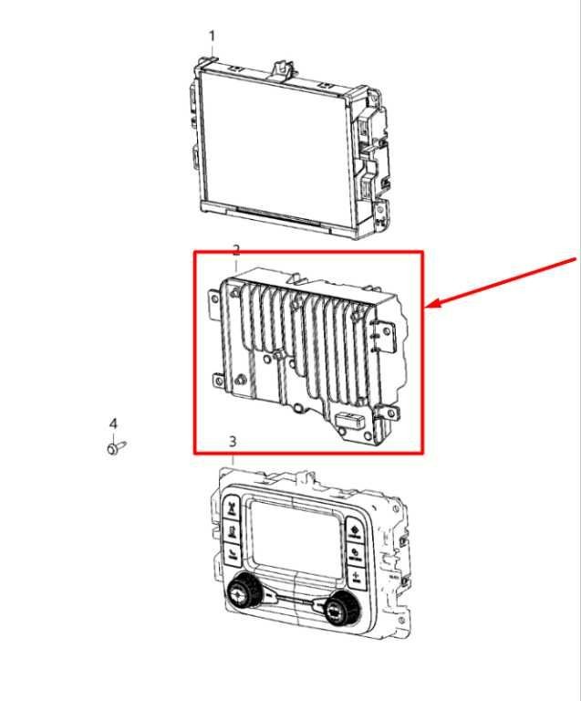 2019-2020 Ram 1500 New Body Audio Radio Receiver Uconnect 4C 68307655AG OEM