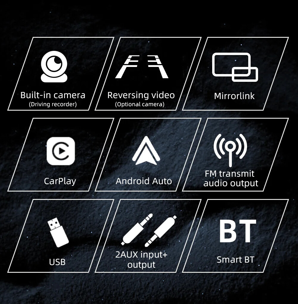 7-inch Car Smart Player Recorder Bluetooth Connection FM Transmitter TF Card