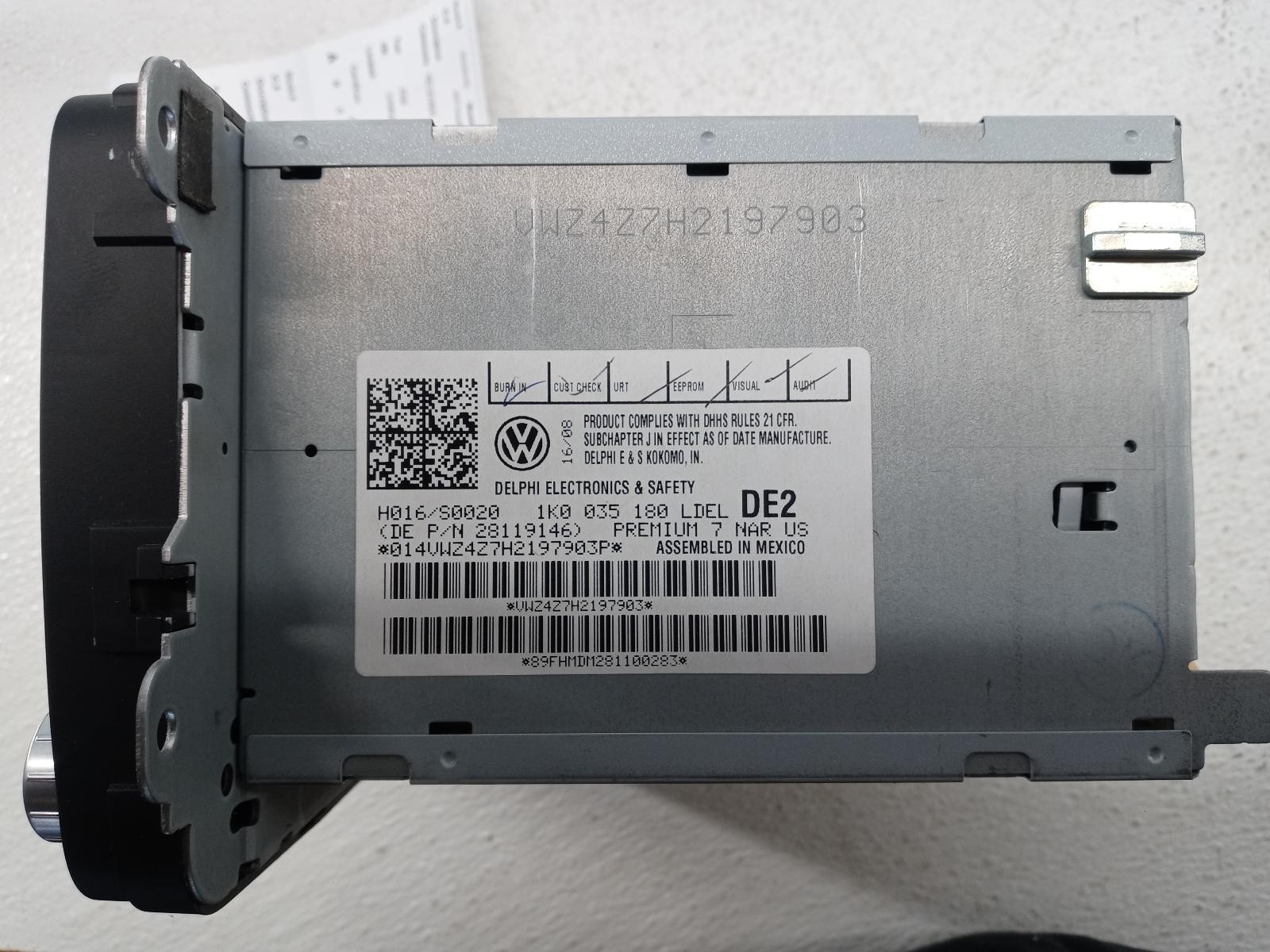 06 07 08 09 VW Jetta Radio Receiver ID 1K0035180L **May Need Programming**