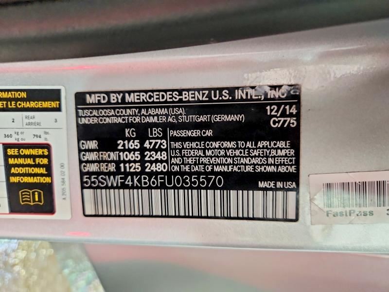 Audio Equipment Radio 205 Type C300 Control Fits 15 MERCEDES C-CLASS 3194948
