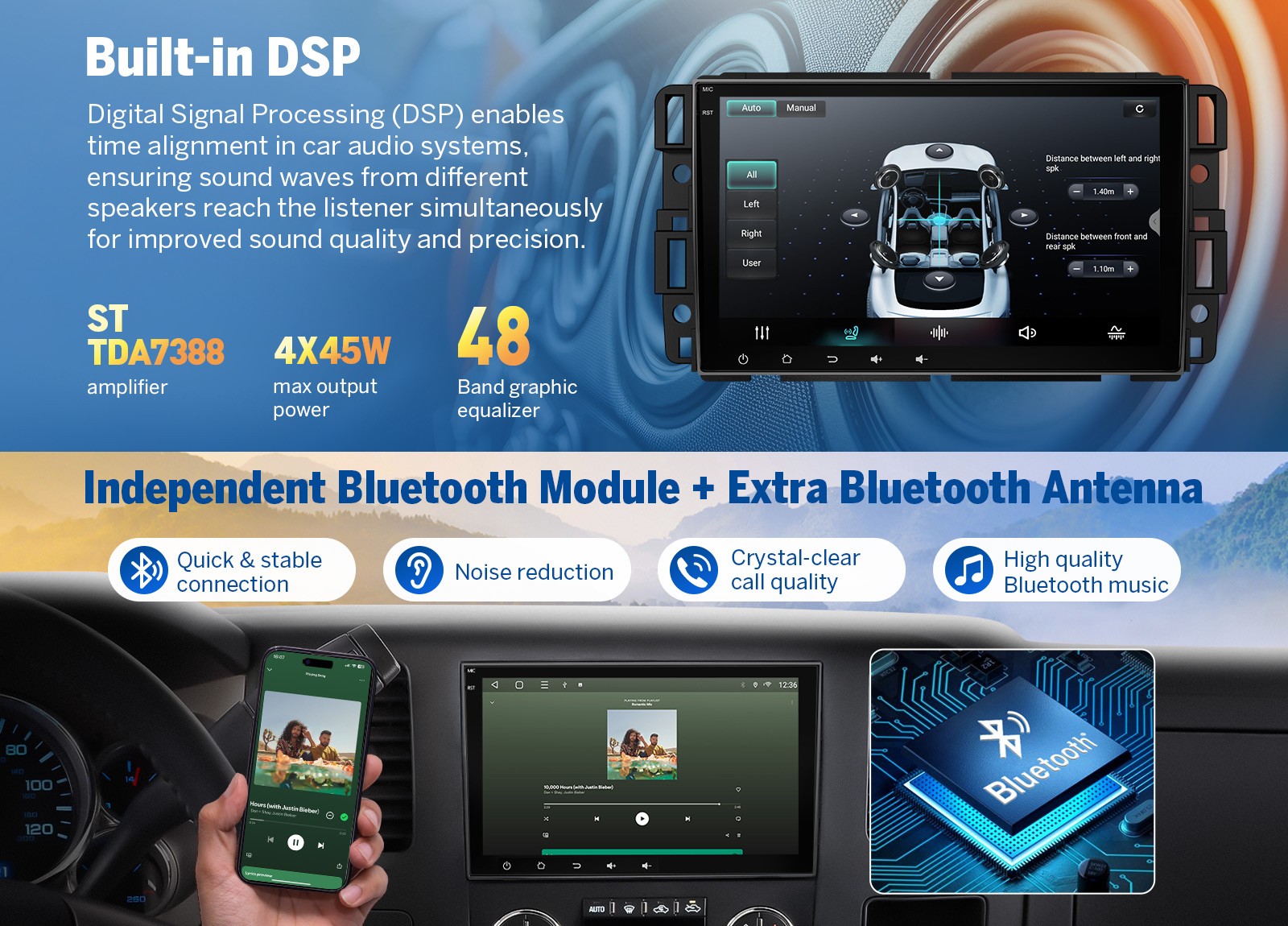 For Chevrolet Silverado 1500 2500 3500 HD 8″ IPS Car MP5 Player Stereo Radio GPS