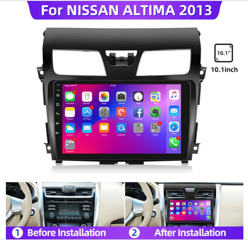 For 2013-2015 Nissan Altima Car Radio Stereo Carplay 4+64G 10in WIFI Carplay