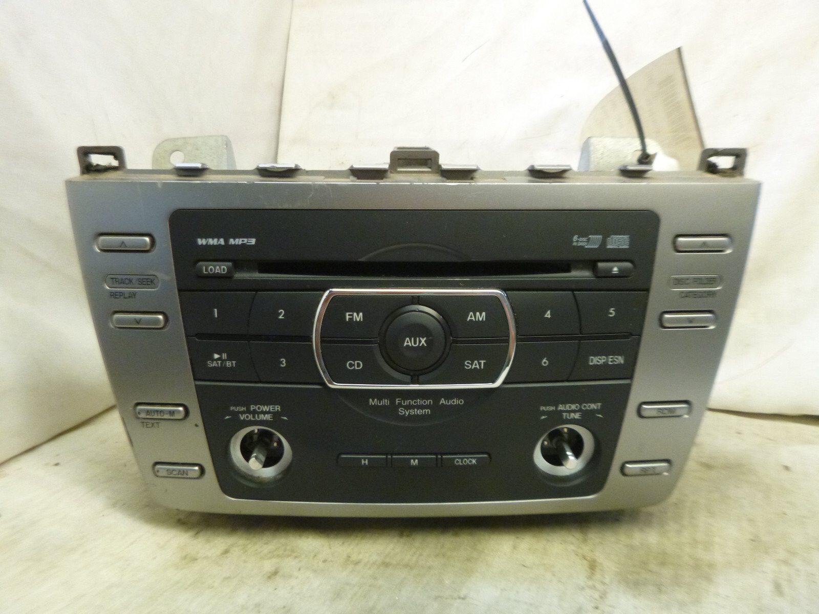 09 10 Mazda 6 Radio 6 Disc Cd Mp3 WMA Player GS3N669RXD KAY38