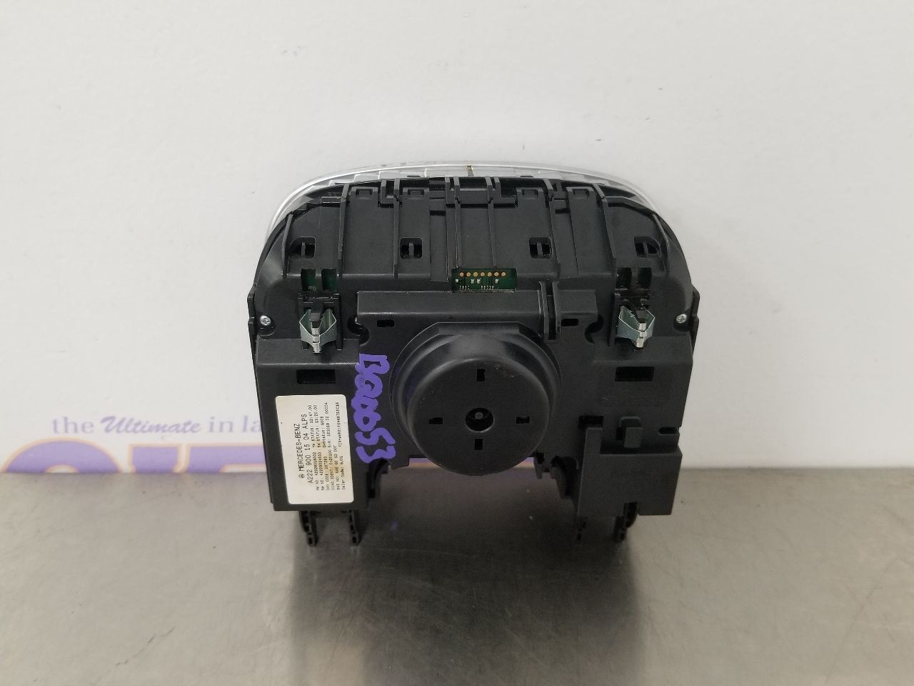 17 2017 MERCEDES-BENZ S63 AMG 222 TYPE CENTER CONTROL KNOB PANEL 2229001504