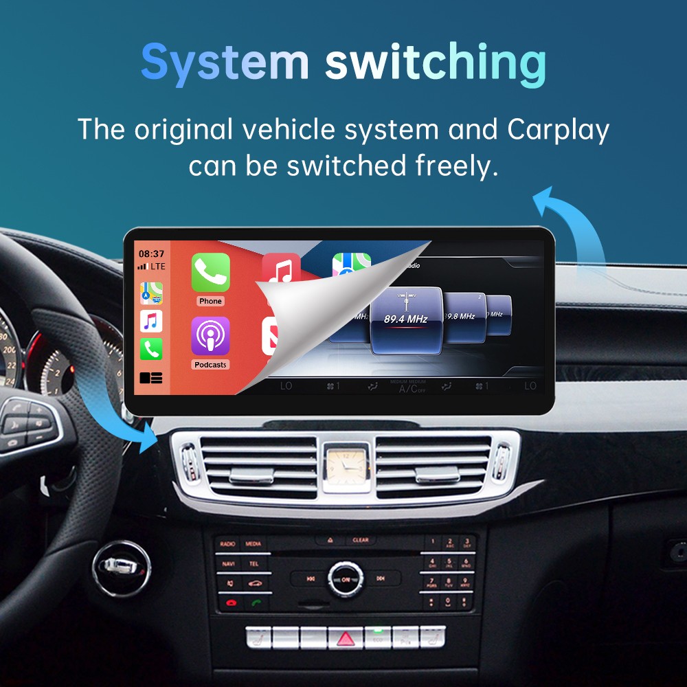 12.3″ Ultra-thin Wireless Touch Screen Carplay For Benz CLS W218 X218 2010-2018