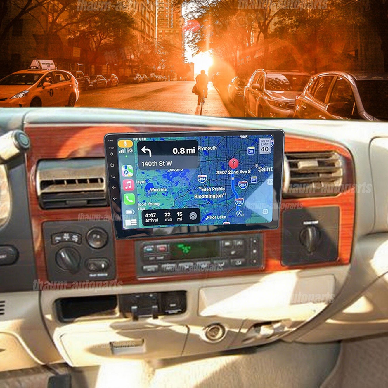 GPS Radio 2005-2007 For Ford F-250 F-350 F-450 F-550 Carplay Navigation Wifi DSP