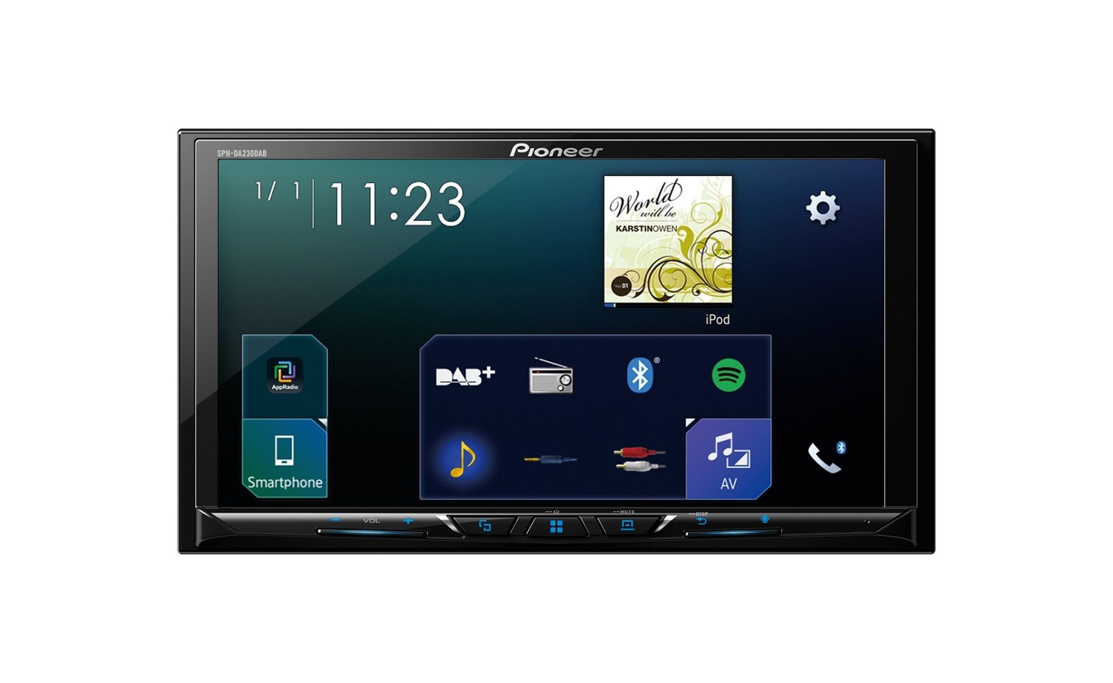 Pioneer 7″ Car Stereo DAB Radio Wired Apple CarPlay Android Auto SPH DA230DAB