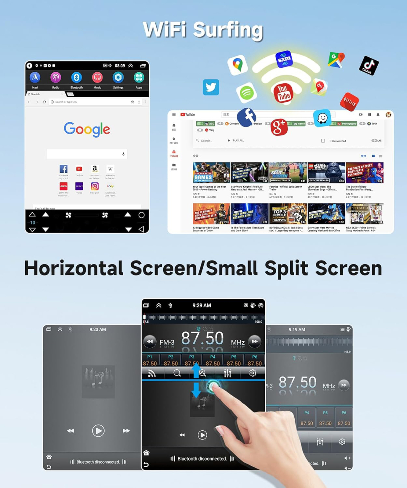 For Chevrolet Suburban Tahoe Gmc Yukon 2014-2020 Android Car Radio Tesla style