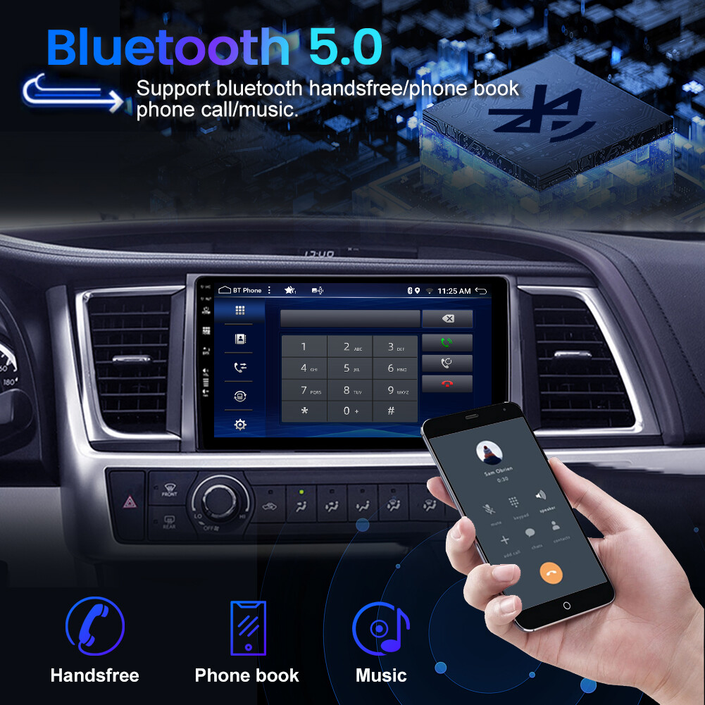 8GB+256GB For Toyota Highlander 2014-18 CarPlay&Android Auto Car Stereo GPS 128G