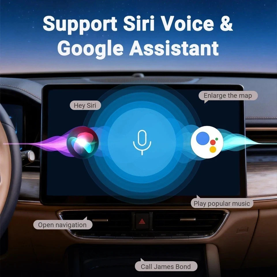 Wireless Carplay Android Auto Adapter USB Car Dongle Connect Box 2 in 1 Mini Box