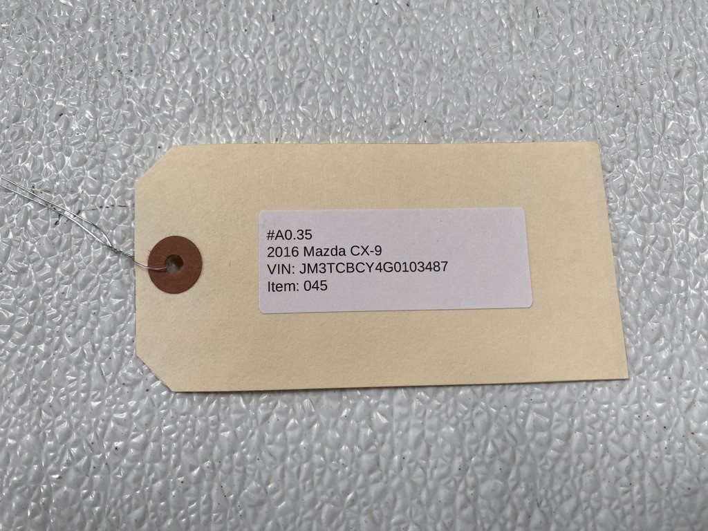 16-19 MAZDA CX-9 AUDIO EQUIPMENT RECEIVER BLUETOOTH OEM #A0.35