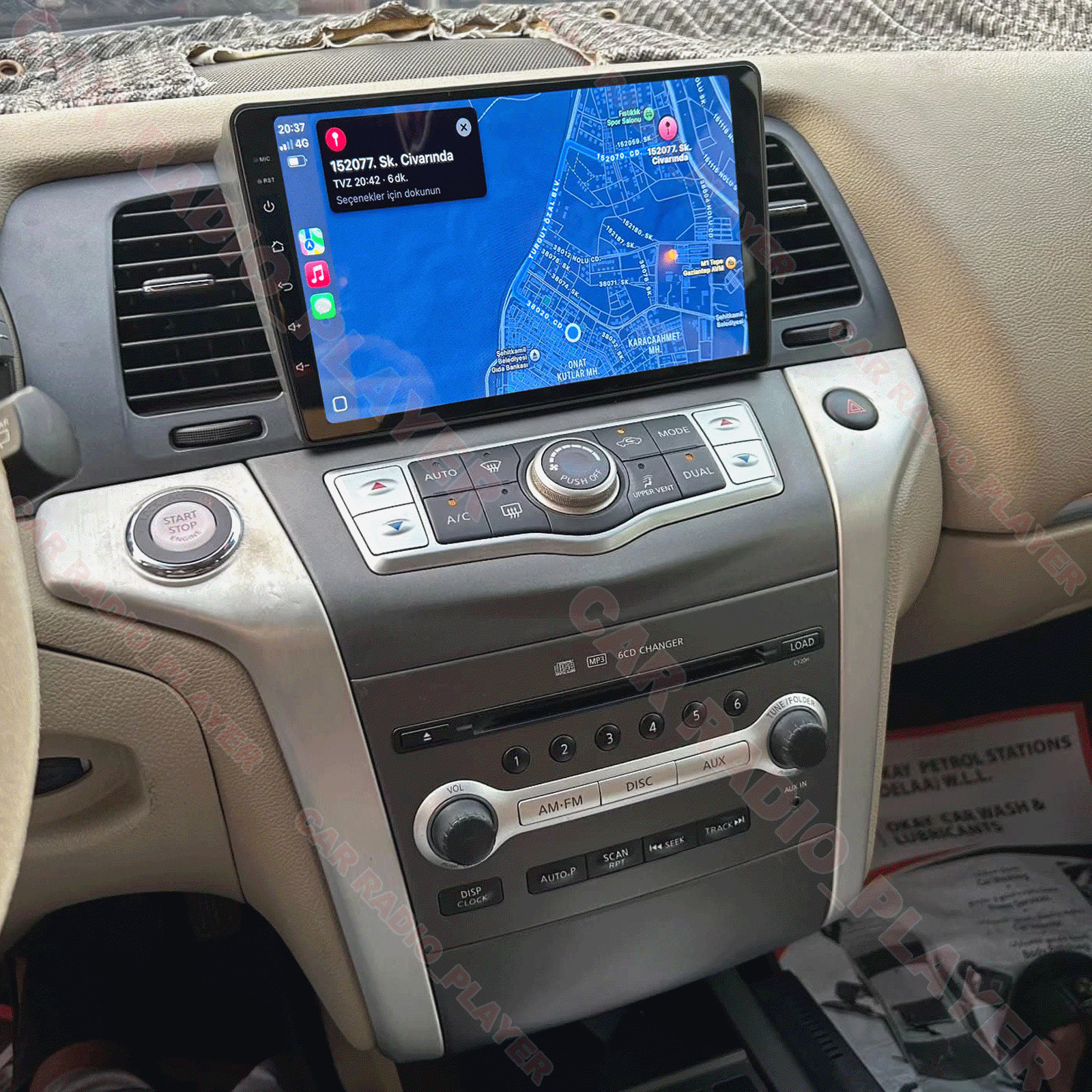 For Nissan Murano Z51 2008-2014 Carplay Android 15 Car Stereo Radio FM BT 4+64GB
