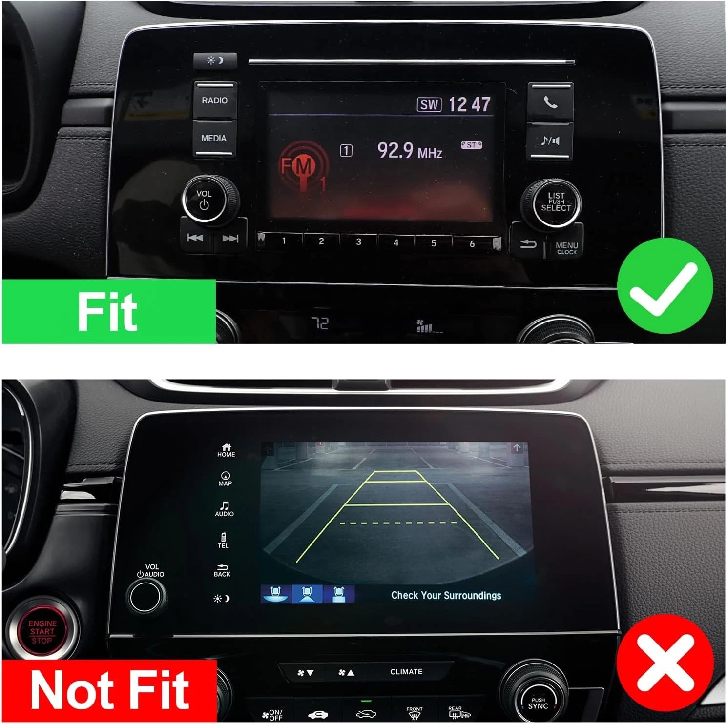 For Honda CRV 2017-2021 Car Radio Stereo Apple Carplay Android 13.0 GPS Navi 64G