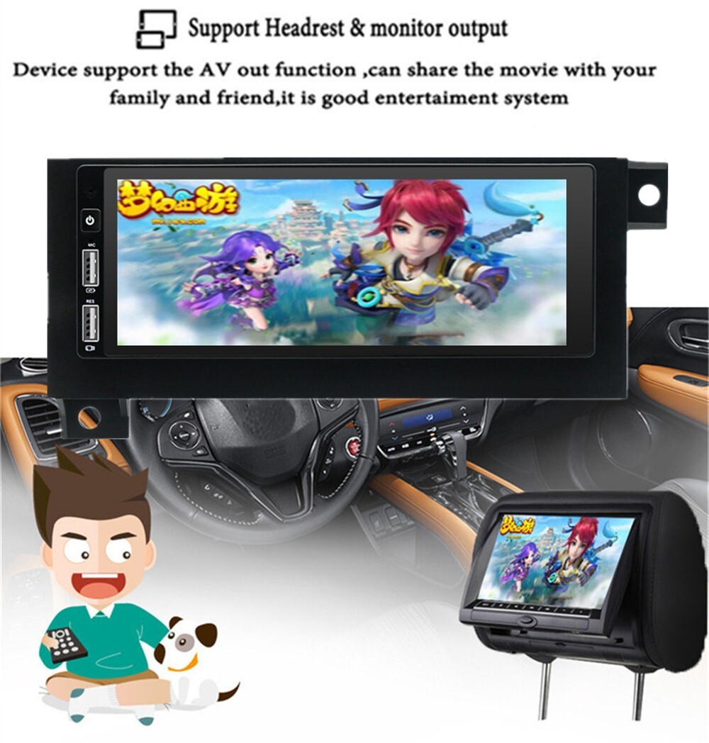 For Carplay Car Stereo Radio 6.8in GPS Player Fit For Dodge Caravan 1984-2000