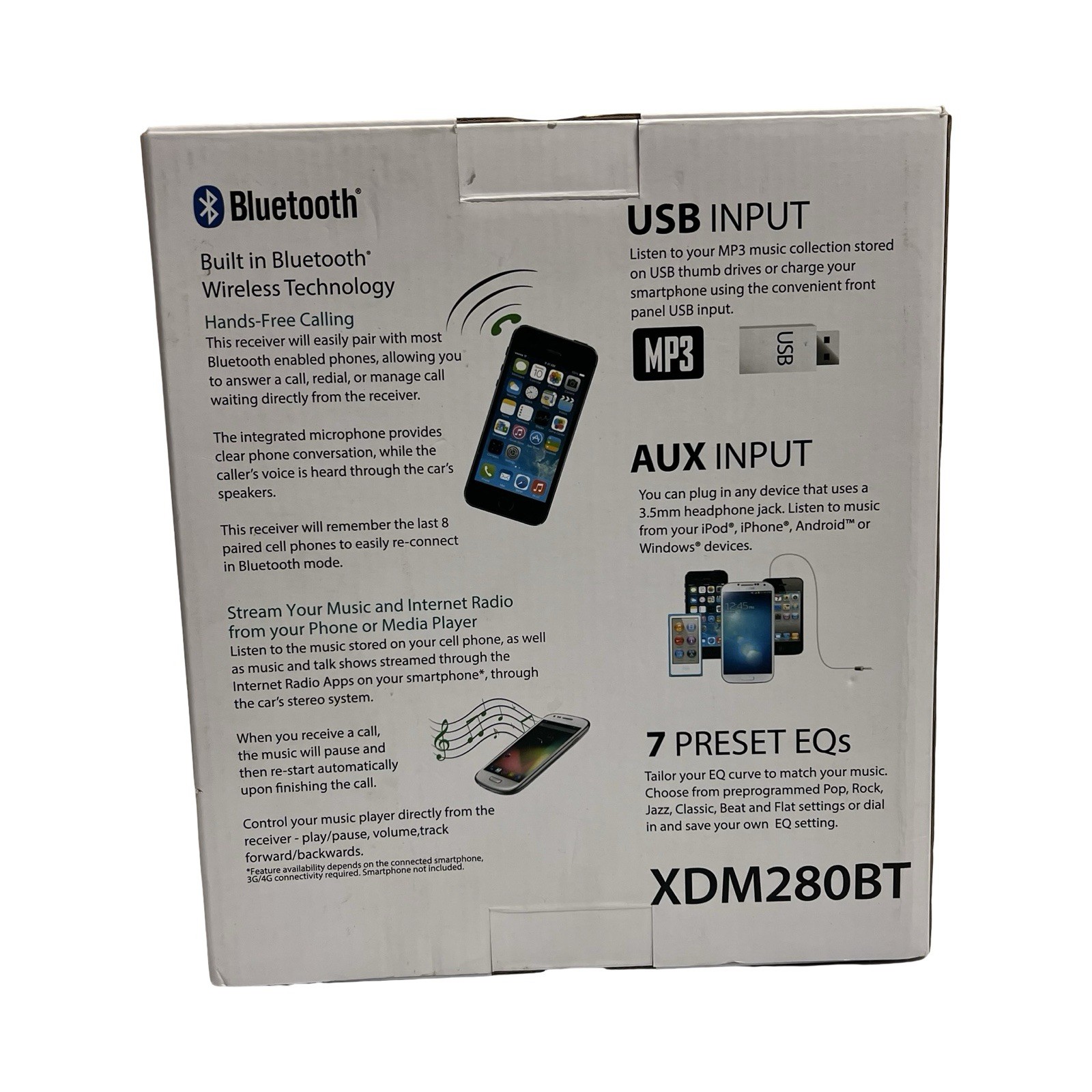 Dual XDM280BT AM/FM CD Car Stereo Receiver Bluetooth USB AUX MP3 200W Black