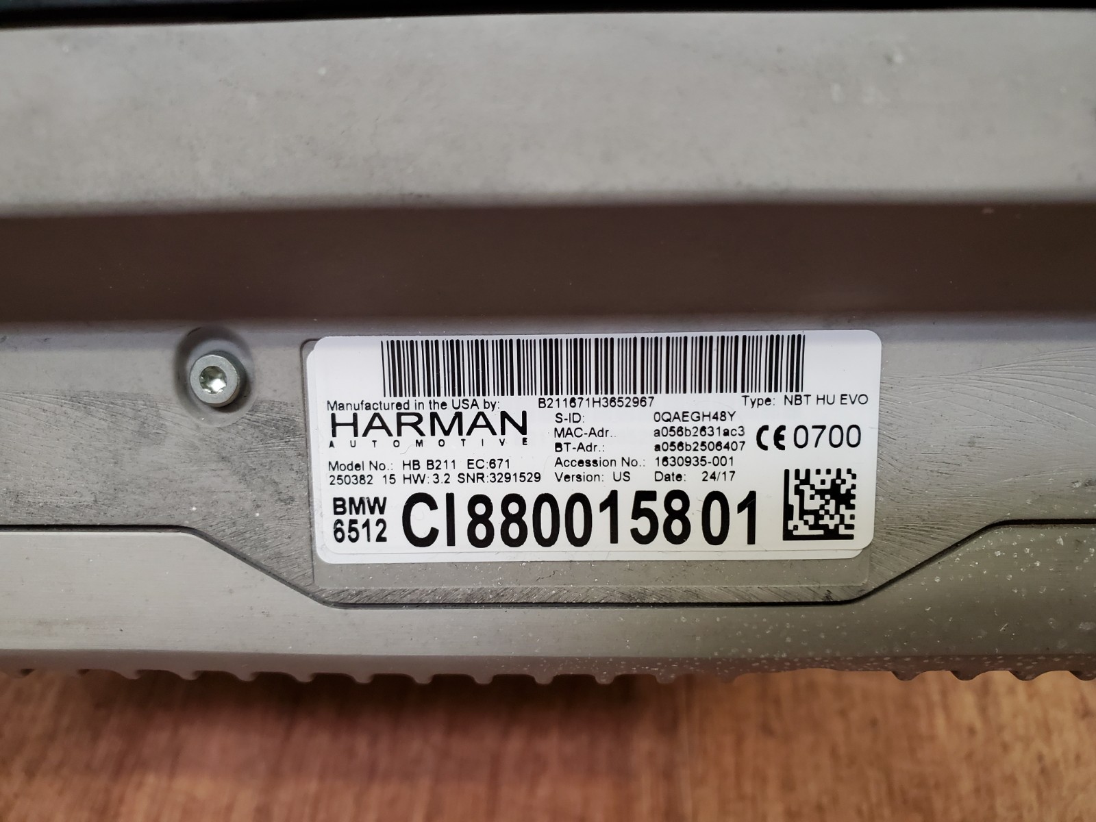 ✅ OEM BMW F23 F32 F36 F80 F82 Navigation NBT HU EVO Headunit Radio HARMAN HW 3.2