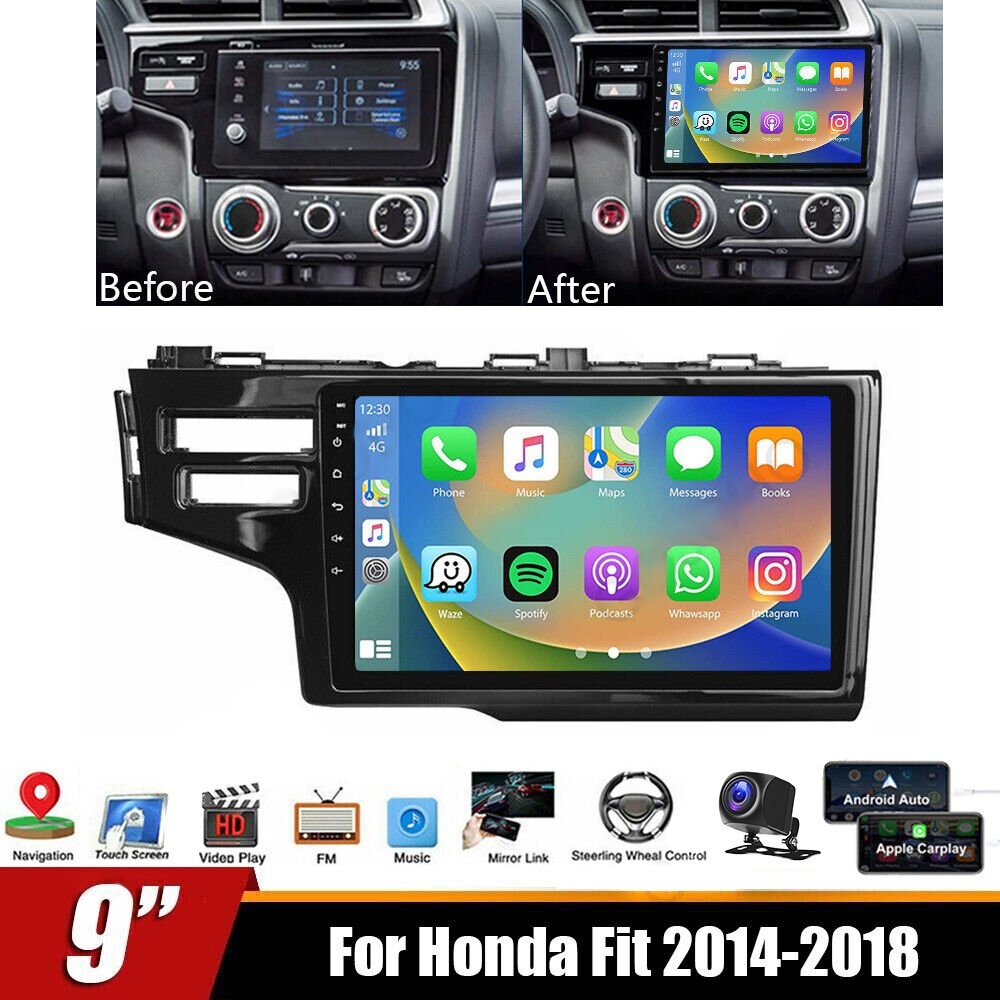 9 Inch Car Stereo Radio GPS Navi Player CarPlay for Honda 2014-2018 2+32GB New