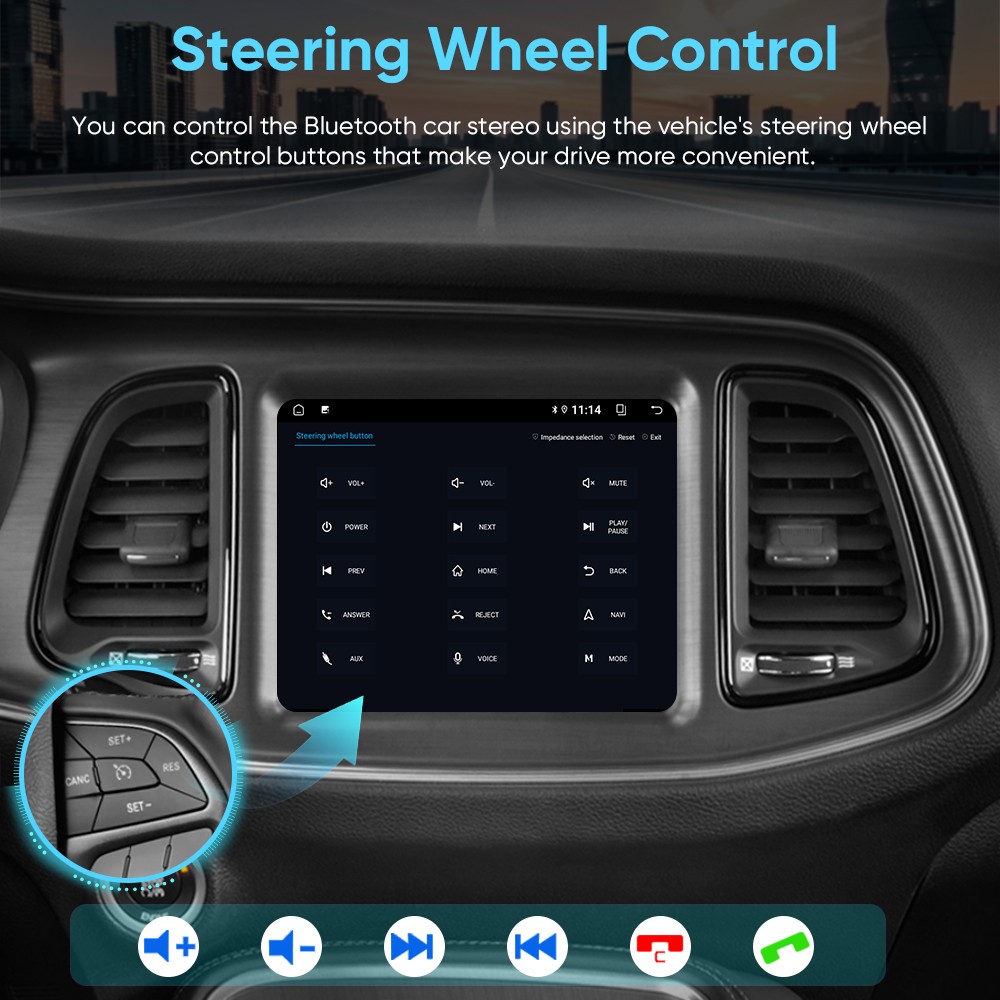 CarPlay 2+64G Android15 For Dodge Charger Challenger 2015-2019 Car Radio GPS Nav
