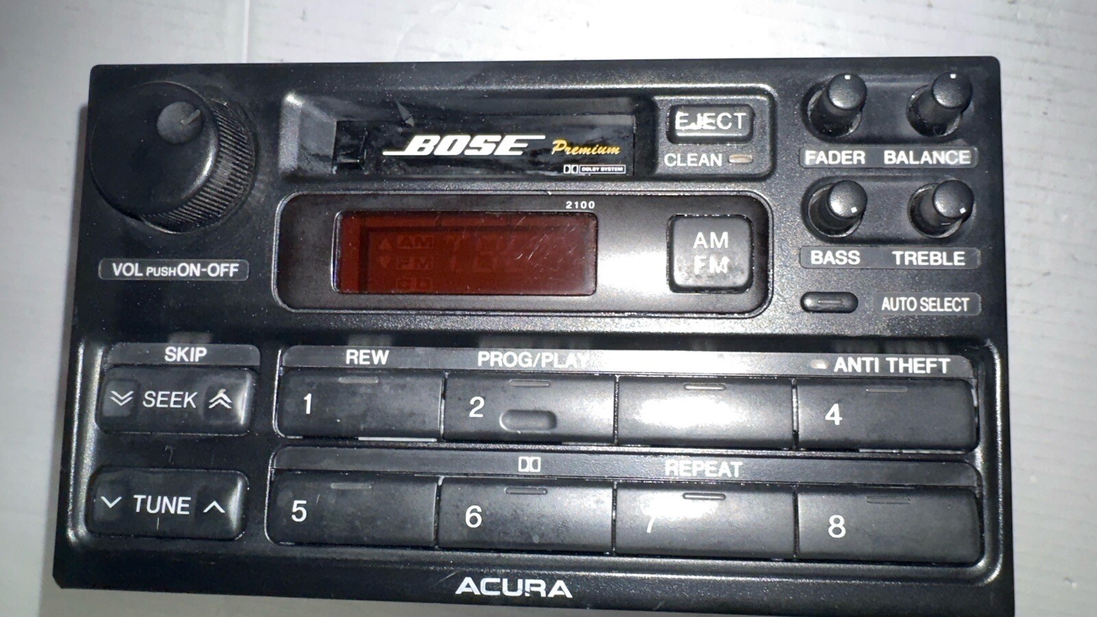 1991,1992,1993,1994,1995 Acura Legend LS Coupe Sedan Radio Bose Stereo For Parts