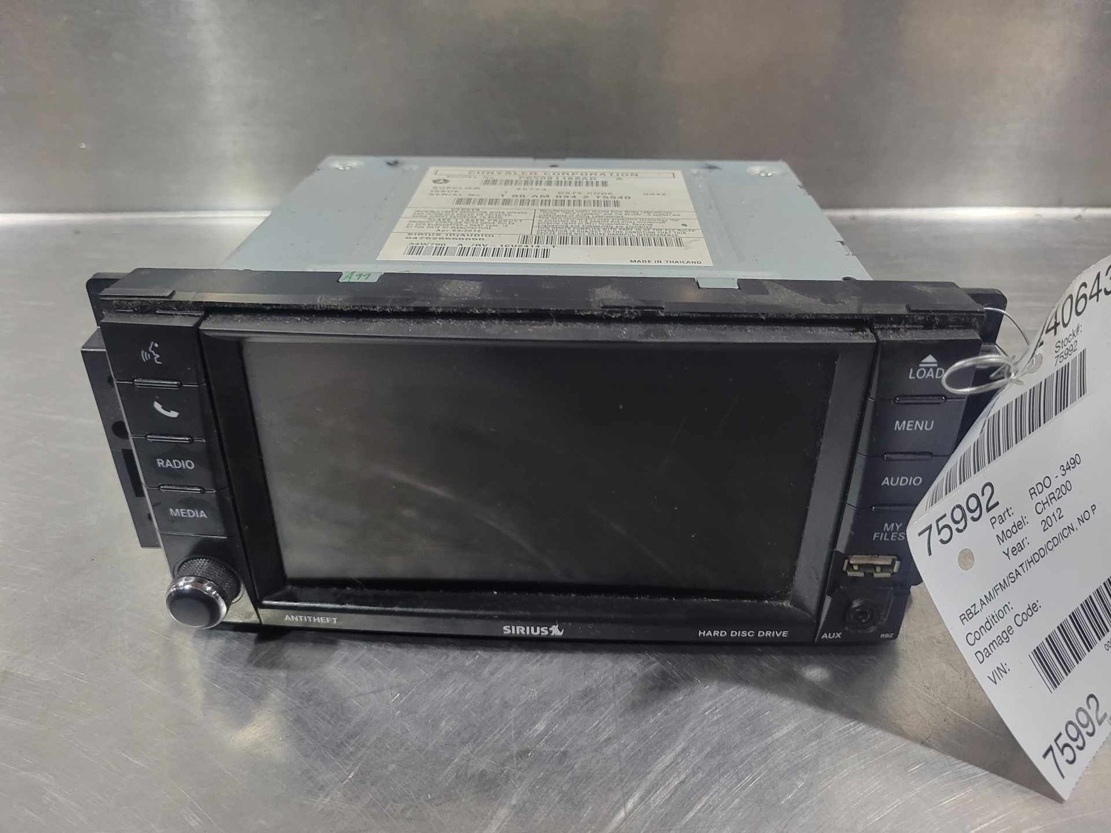 Audio & Visual Equip.(radio) CHRYSLER 200 11 12 13 14