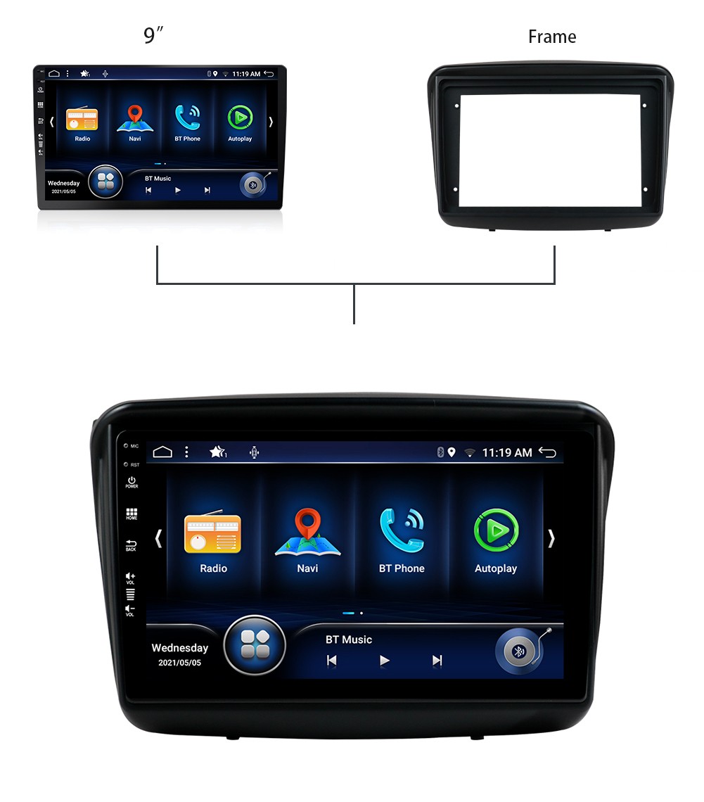 128GB Car Stereo For Mitsubishi Triton ML MN 2006-15 Android 16 GPS Navi CarPlay