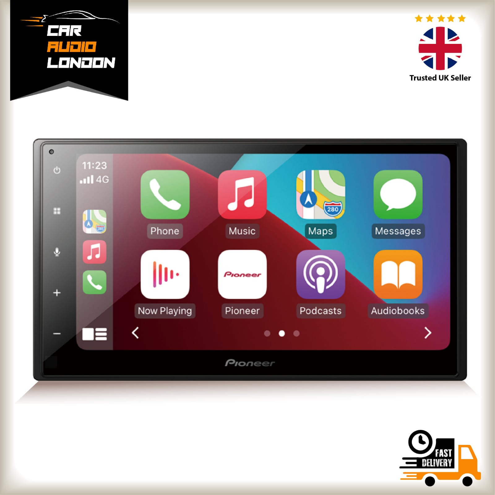 Pioneer SPH-DA160DAB 6.8″ Touch, CarPlay & Android Auto, USB, DAB+, Bluetooth