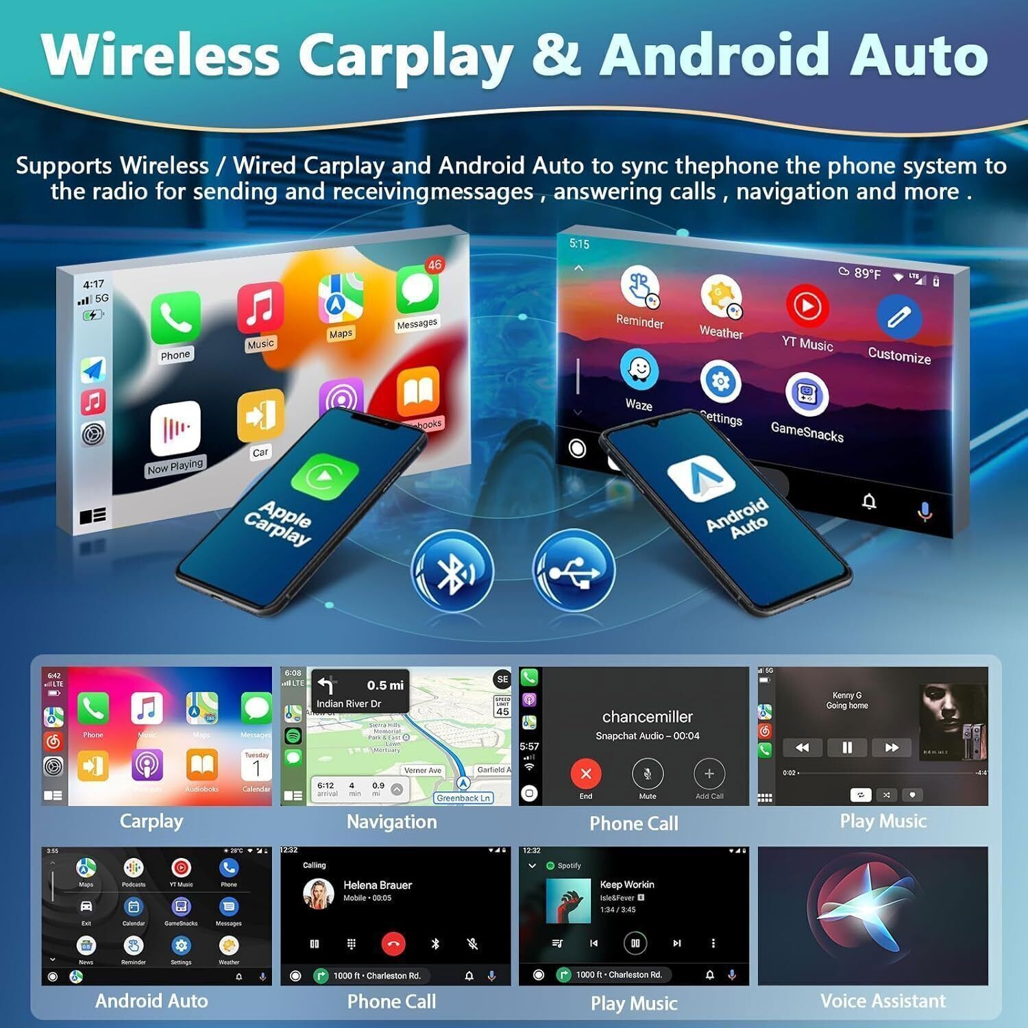 For 2003-2007 Cadillac CTS Android 15 Carplay Car Stereo Radio GPS Navi WIFI