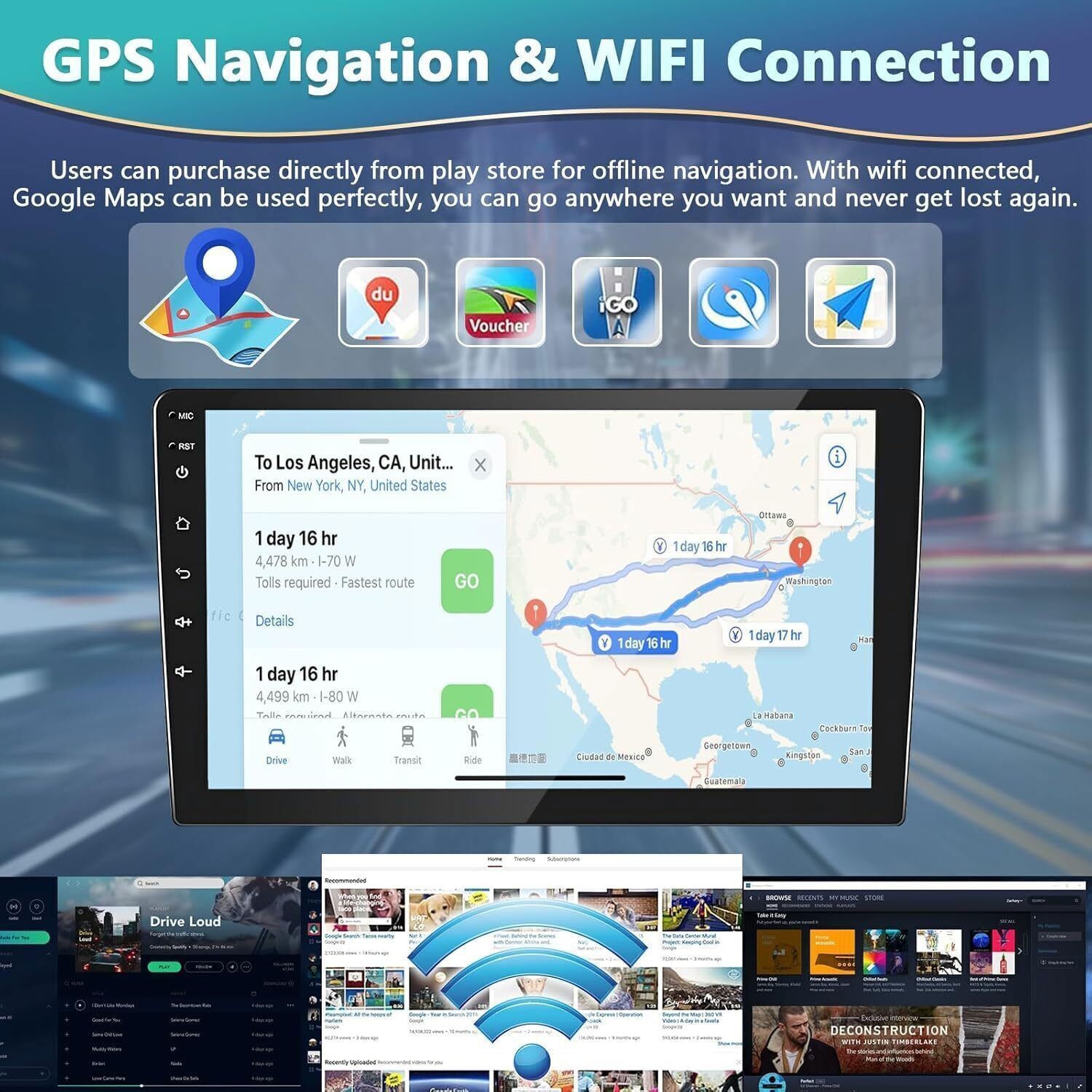 For 2003-2007 Cadillac CTS Android 15 Carplay Car Stereo Radio GPS Navi WIFI
