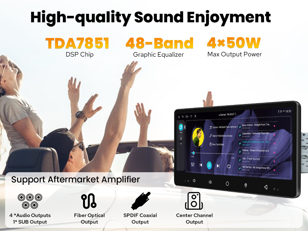 8.8″ 1DIN JOYING New UI Car Radio Android 10 Infotainment GPS Navi USA Stock