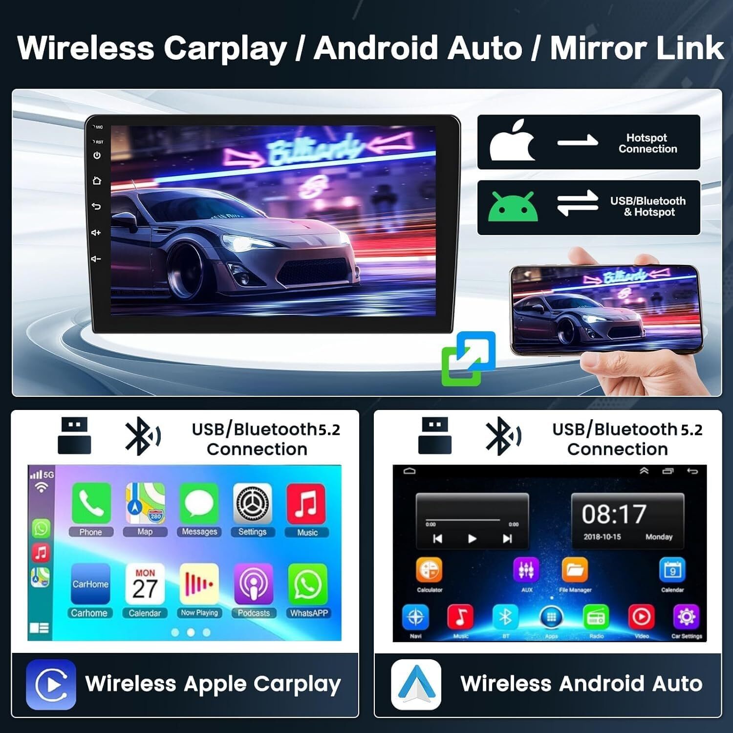 64GB Android 13 Car Radio Stereo FM GPS NAVI +Camera For Dodge Dart 2013-2016