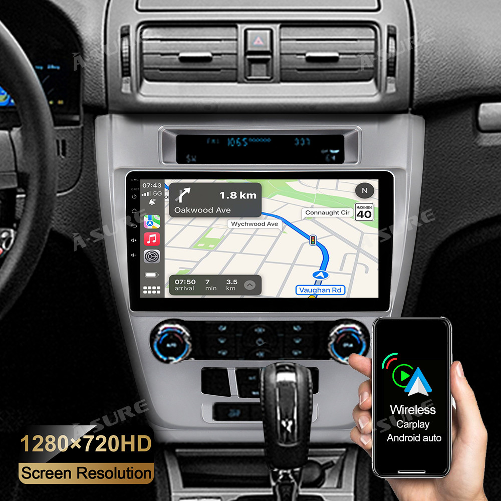For Ford Fusion 2010-2012 Android 12 Carplay Car Stereo Radio GPS Navi WIFI BT