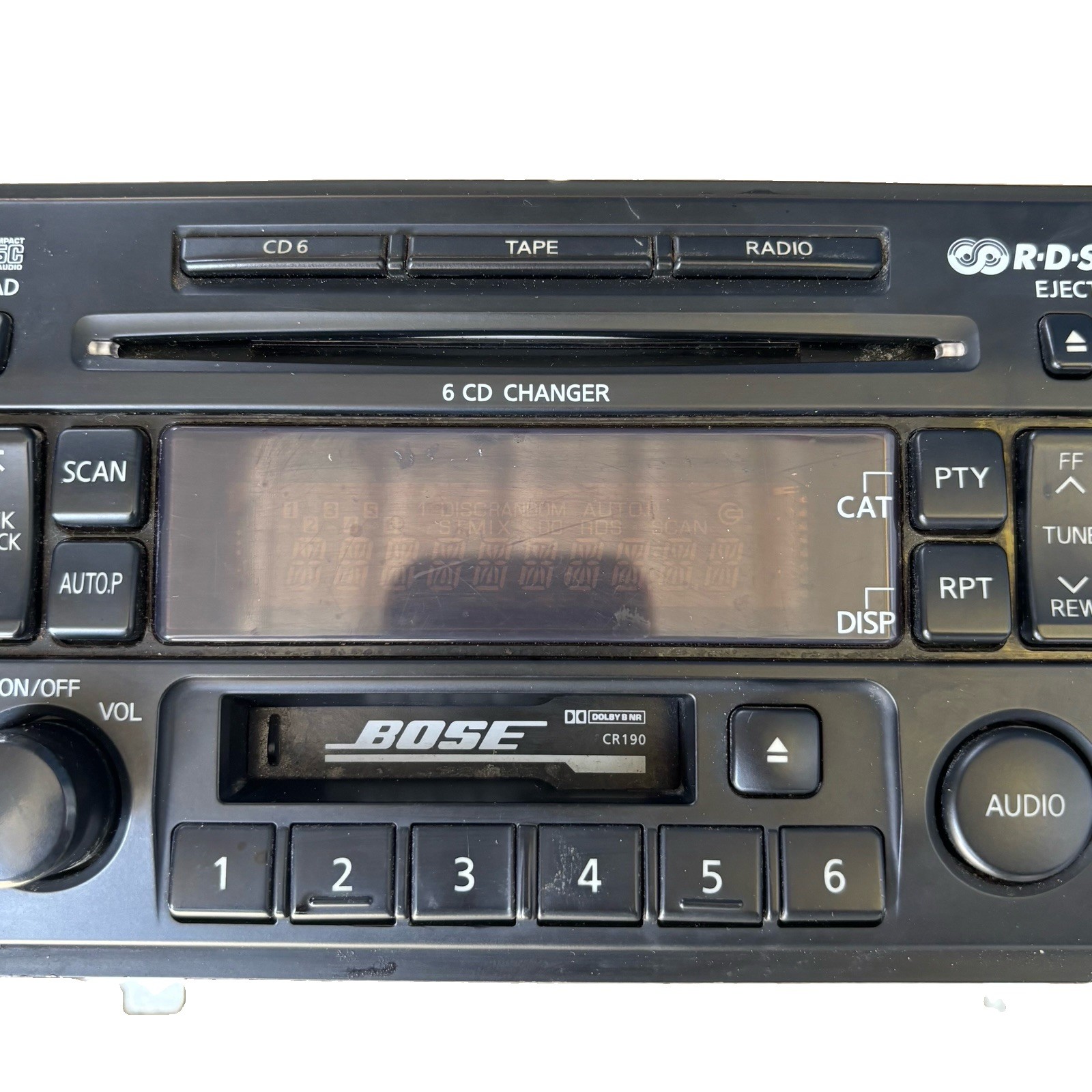 1999-2004 NISSAN PATHFINDER INFINITY QX4 BOSE 6 CD CASSETTE RADIO OEM PN-2543N