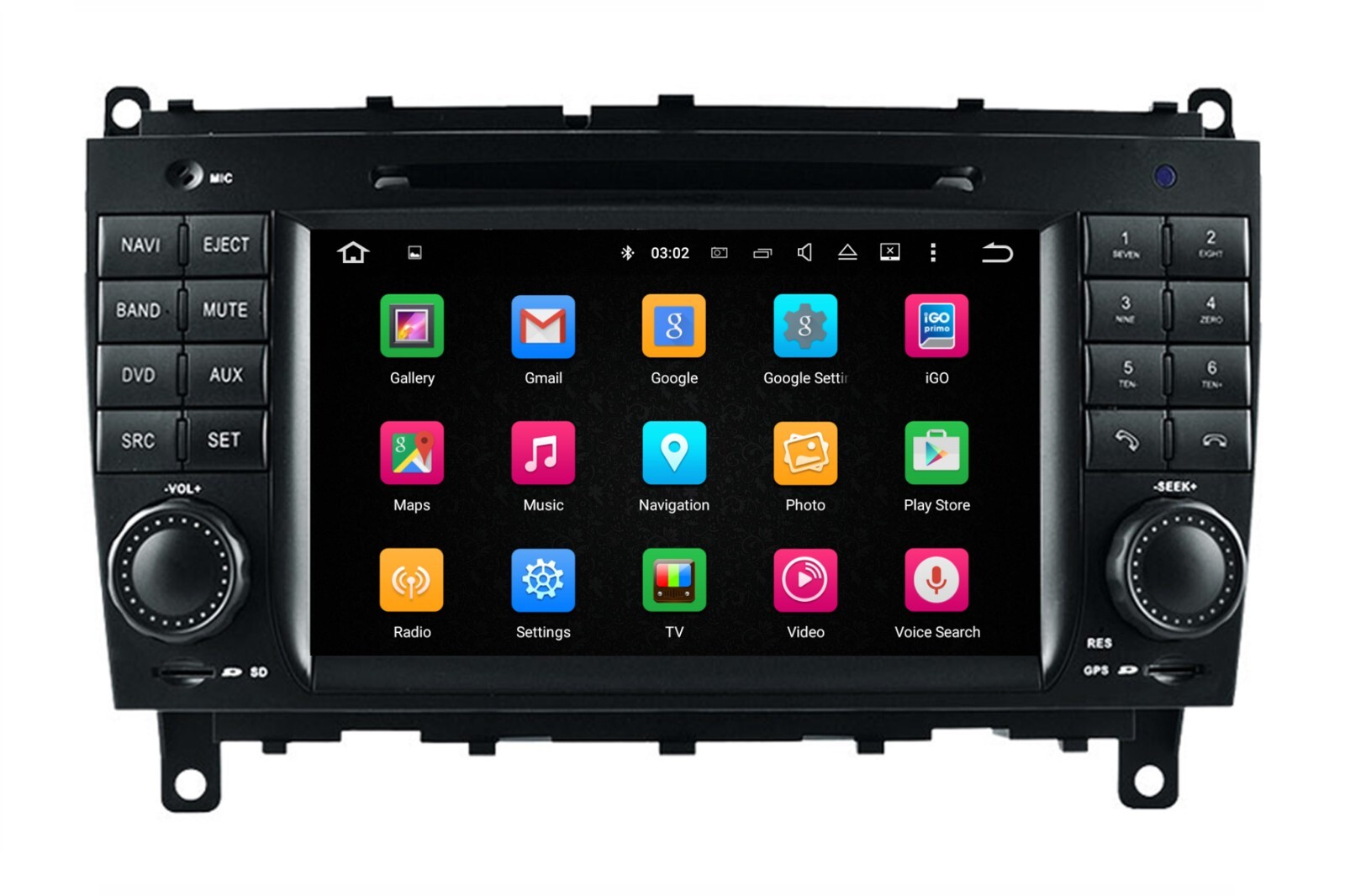 6.2 Radio Stereo for Mercedes CLS W219 W209 02-10 CarPlay Android Auto Navi DVD