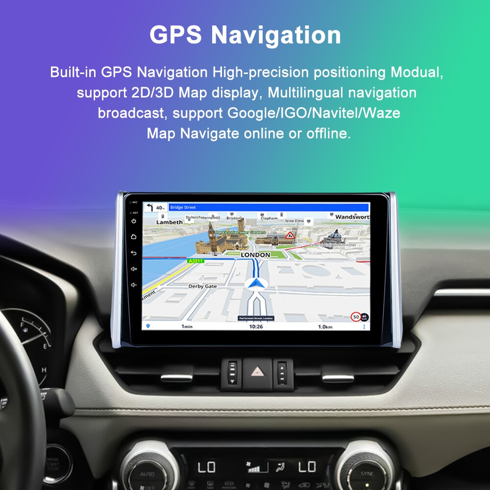 For Toyota RAV4 2018-2020 Fit For Carplay Android 15 Car Stereo Radio 4+64GB CAM
