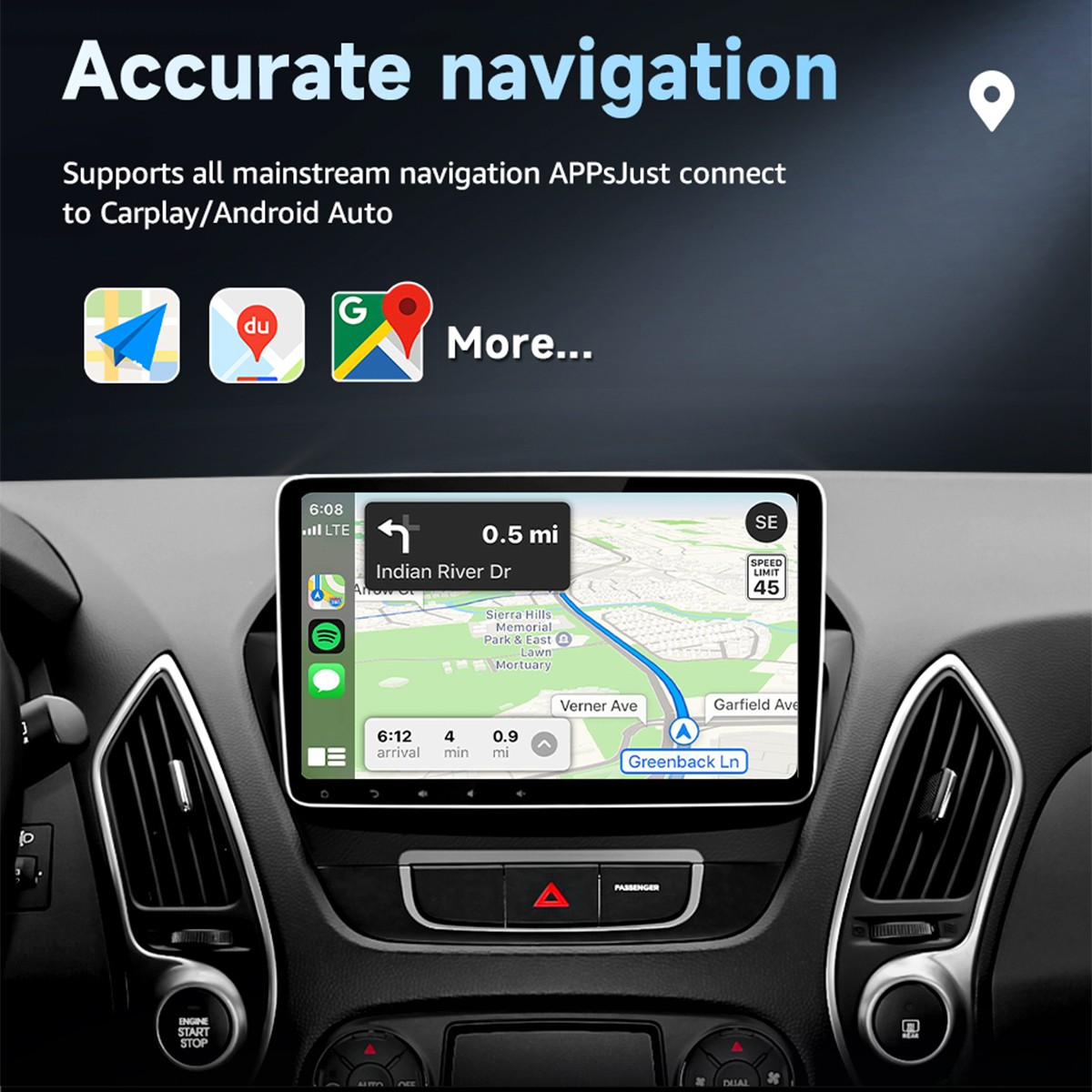 World’s Smallest 2-in-1 CarPlay Android Auto Wireless Adapter 5.8GHz WiFi BT5.0