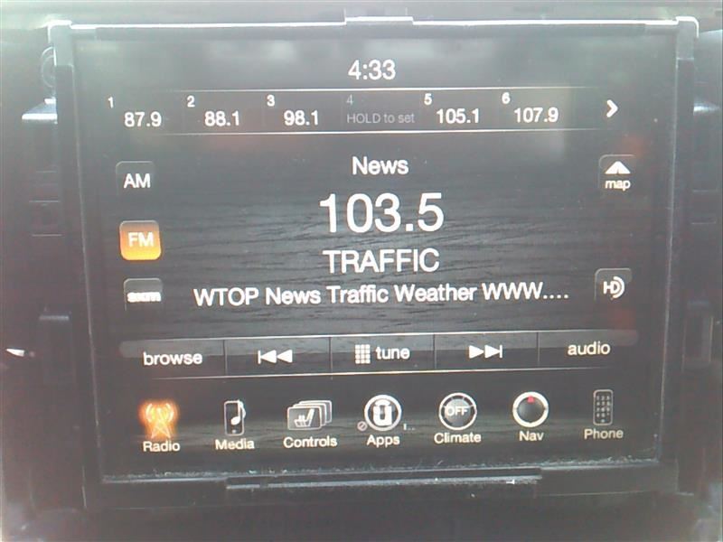 OEM VP4 NAV Radio Display And Receiver 8.4 15 GRAND CHEROKEE UCONNECT