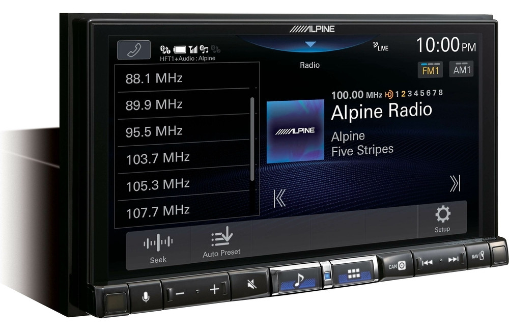 Alpine iLX-507 7″ Touchscreen Multimedia Receiver + License Plate Camera