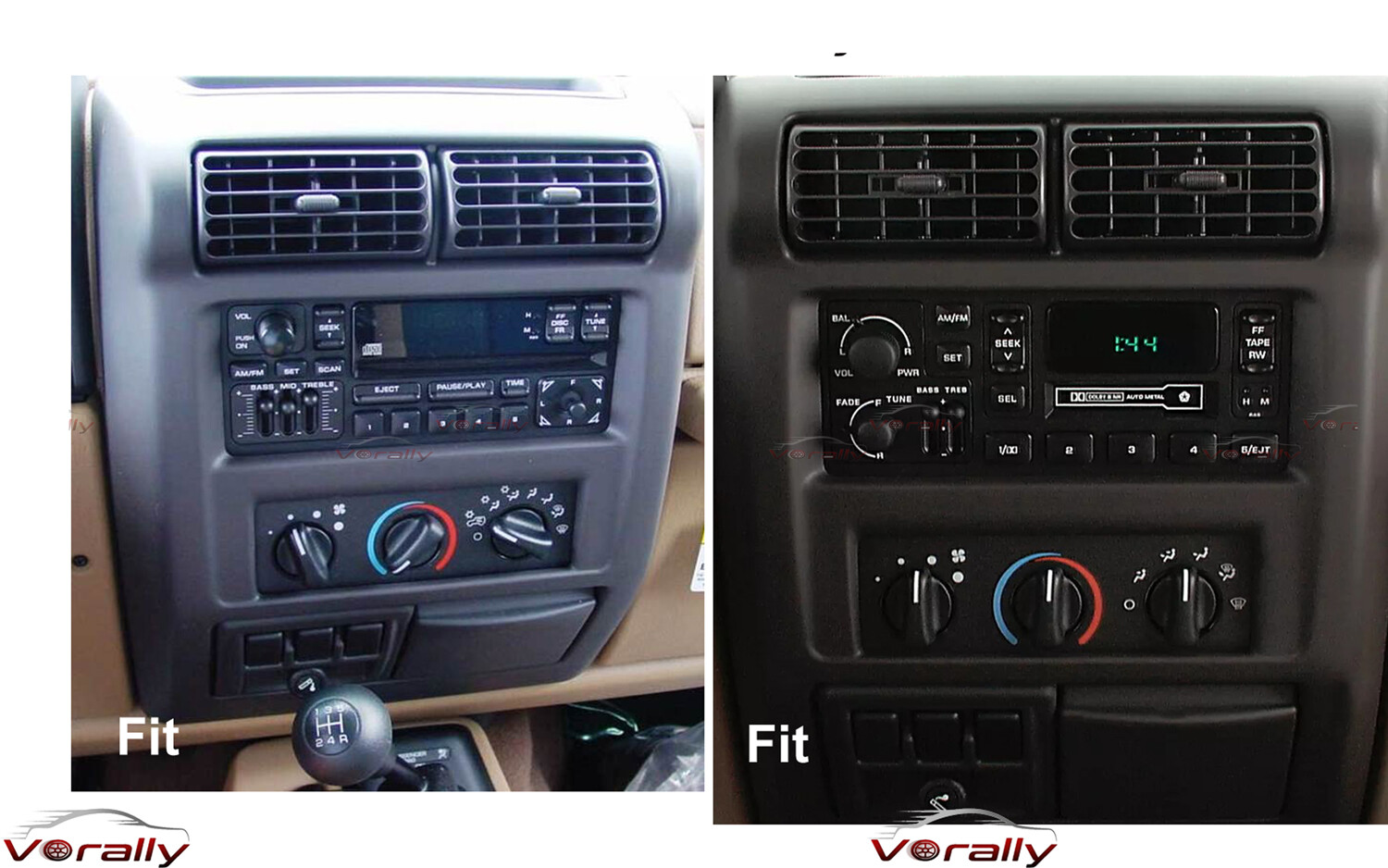 For 1997–2002 Jeep Wrangler TJ 9″ IPS Screen Android 13 CarPlay Radio GPS WIFI