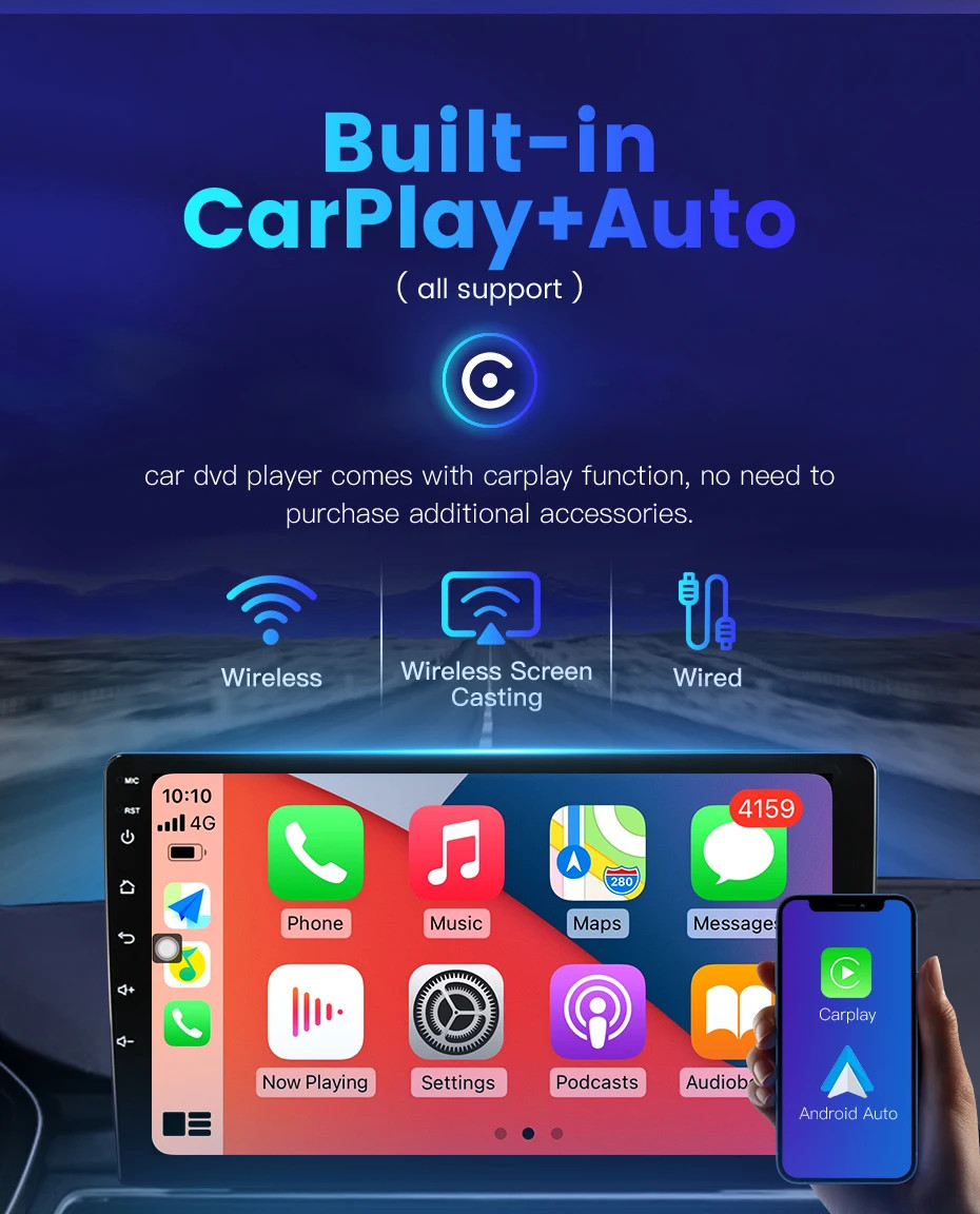 CarPlay Android Car Stereo For Nissan Serena 4 C26 2010-16 GPS Navi Stereo 32GB