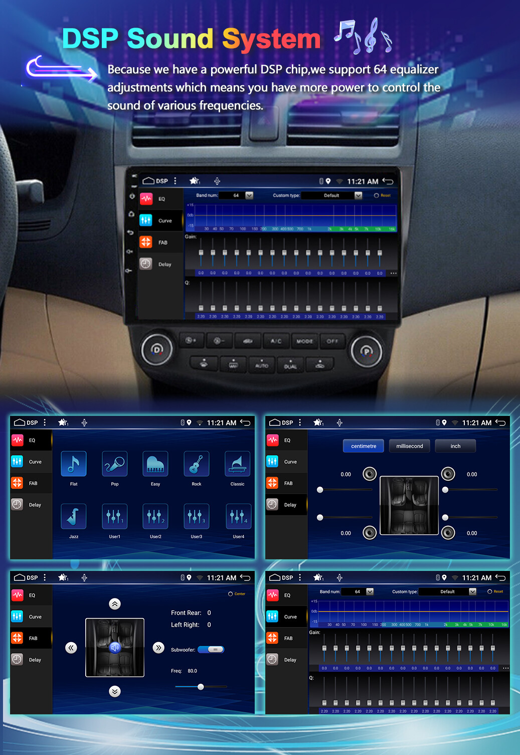 Android 14 For Honda Accord 2003-2007 CarPlay GPS Car Stereo Radio DSP 6GB+128GB