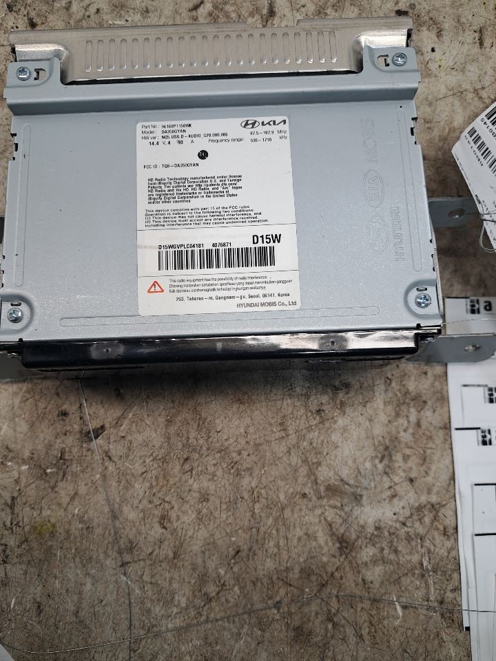 2023 Sportage Stereo Radio Receiver Sku#4376756