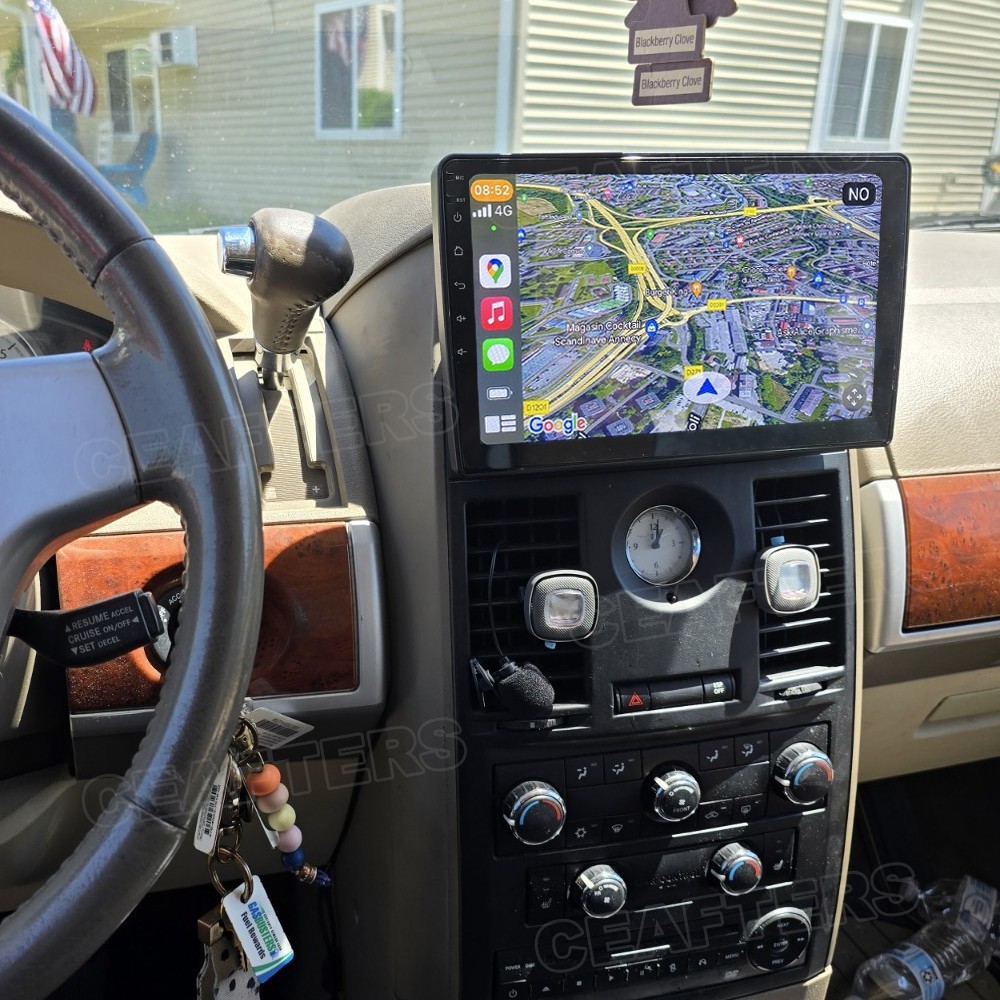 10.1″ For 2008-2012 Chrysler Town & Country Android 15 CarPlay Stereo Radio GPS
