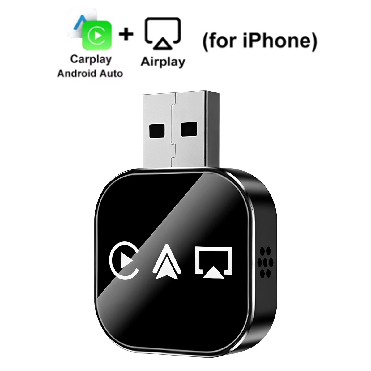 Wireless CarPlay Adapter For Apple iPhone & Android Auto USB Adapter Plug-Play