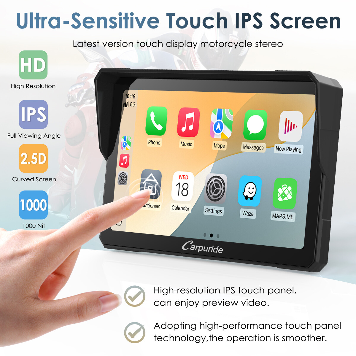 Carpuride W702BSPro Carplay Android Auto BMW Moto Stereo Transmission Controller